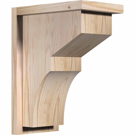 Ekena Millwork Monterey Smooth Corbel w/Backplate, Douglas Fir, 7 1/2"W x 12"D x 16"H COR08X12X16MON01SDF